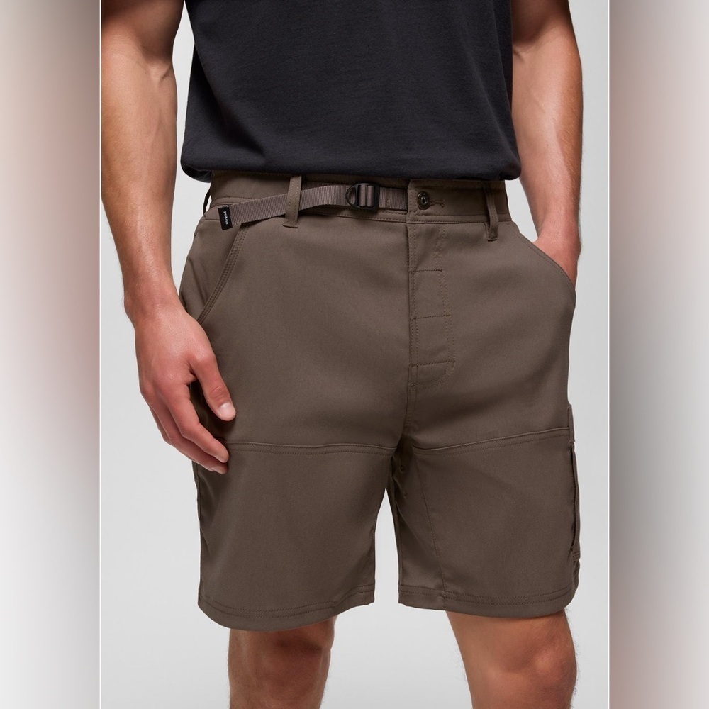 PrAna Stretch Zion™ Short in Brown “Mud” Performance Casual Size 40 & 10” Inseam